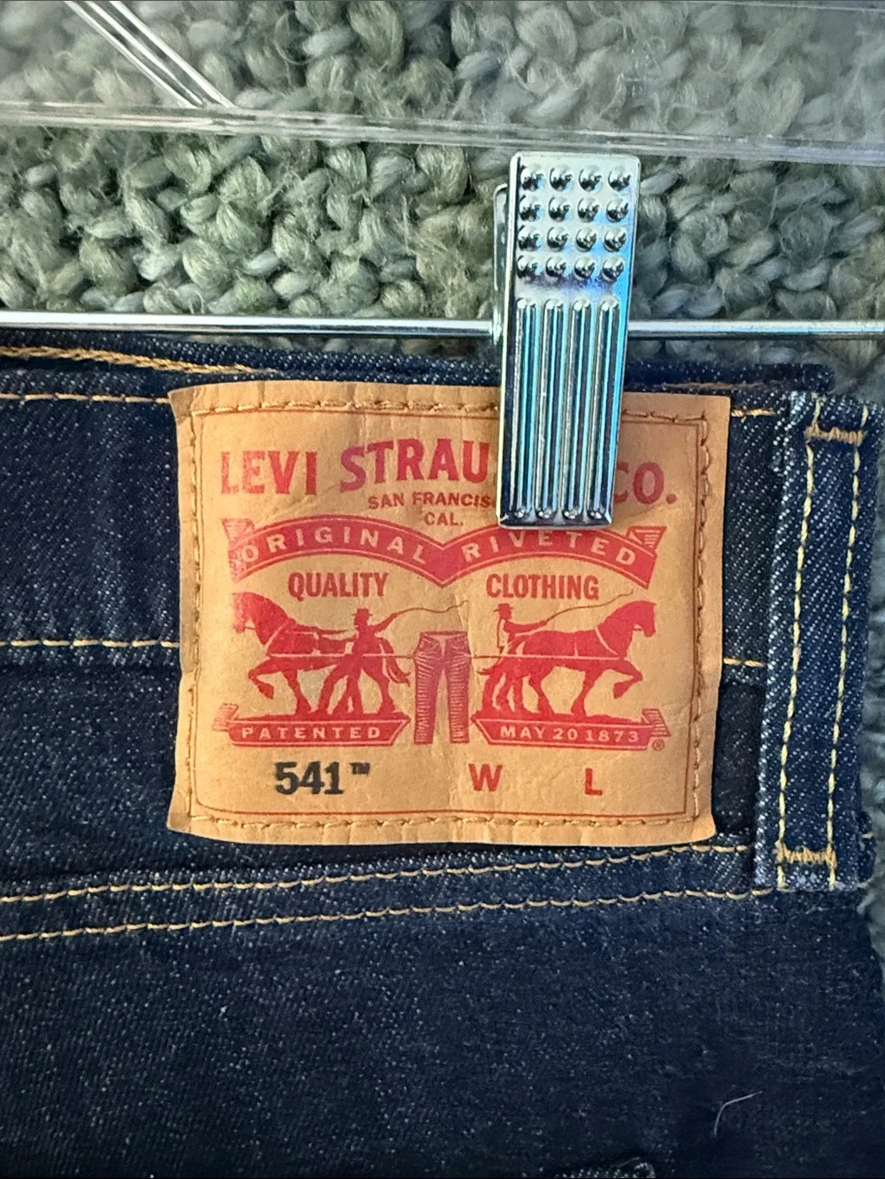 Levi's 541 Indigo Straight-Leg Men's Jeans Dark Wash